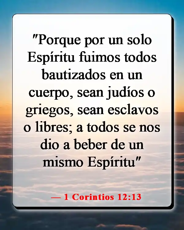 Versículo de la Biblia sobre la equidad y la igualdad (1 Corintios 12:13)