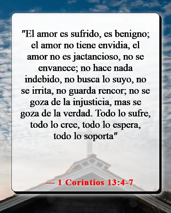 Versículos de la Biblia sobre el respeto por la vida humana (1 Corintios 13:4-7)