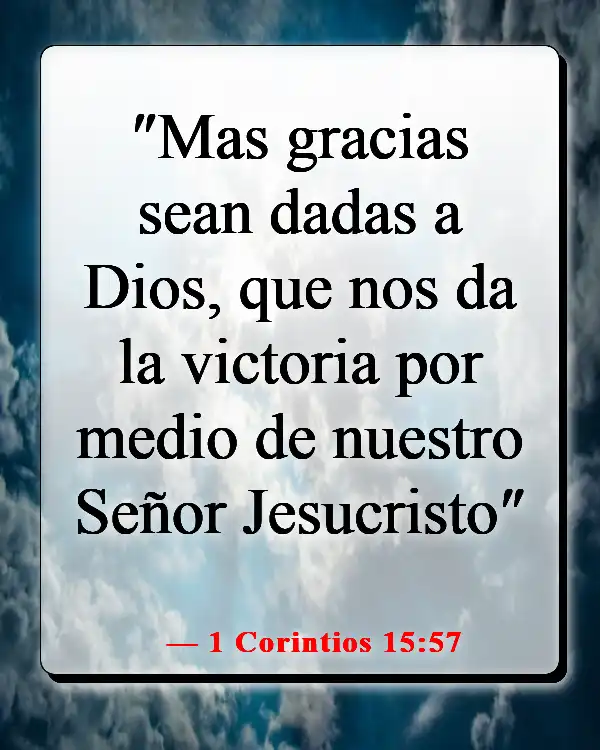 Versículos de la Biblia sobre la victoria en Jesús (1 Corintios 15:57)