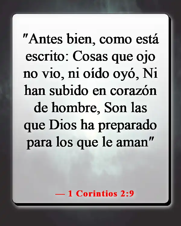 Versículos de la Biblia sobre el cielo y el infierno (1 Corintios 2:9)