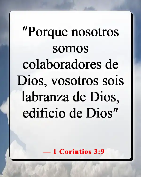 Versículos de la Biblia sobre servir a la iglesia (1 Corintios 3:9)