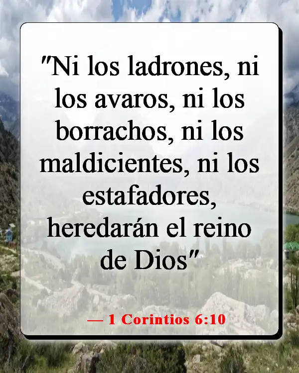 Versículos de la Biblia sobre el chisme y la calumnia (1 Corintios 6:10)