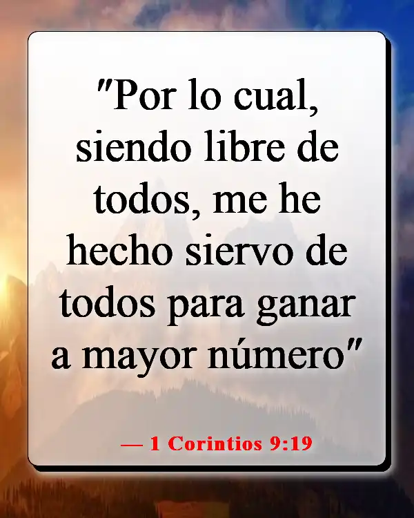 Versículos de la Biblia sobre servir a la iglesia (1 Corintios 9:19)