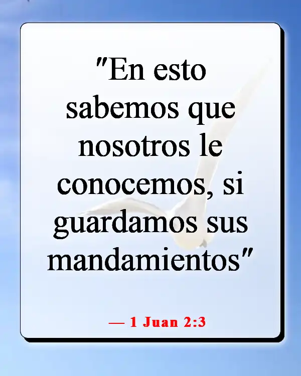 Versículos de la Biblia sobre enamorarse de Jesús (1 Juan 2:3)