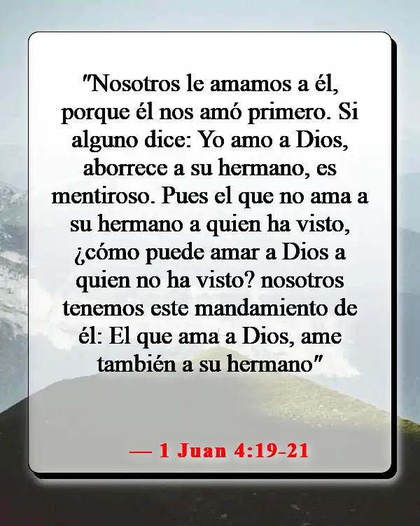 Versículos de la Biblia sobre las familias que adoran juntas (1 Juan 4:19-21)