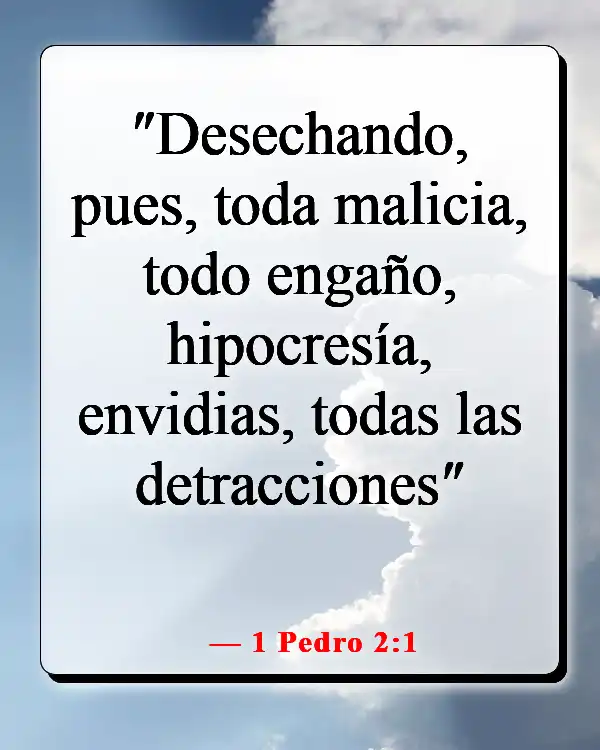 Versículos de la Biblia sobre el chisme y la calumnia (1 Pedro 2:1)