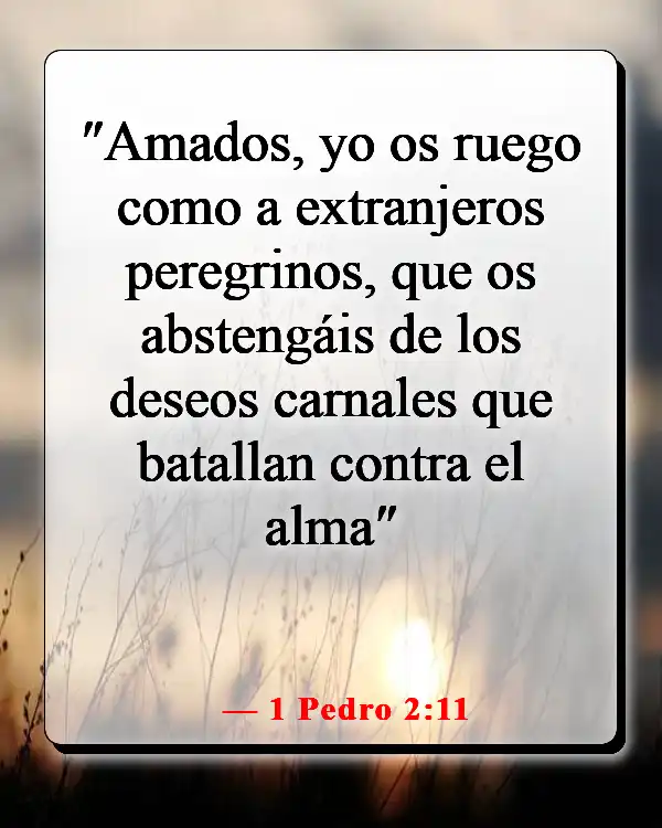 Versículos de la Biblia sobre las distracciones de Satanás (1 Pedro 2:11)