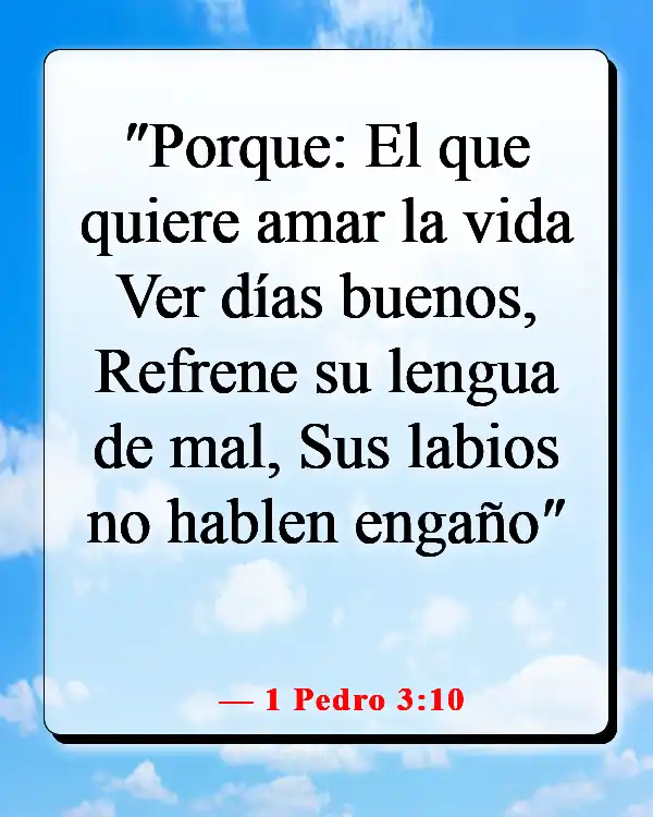 Versículos de la Biblia sobre el chisme y la calumnia (1 Pedro 3:10)