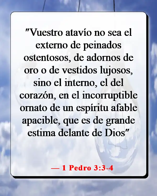 Versículos de la Biblia para orar por tu hija (1 Pedro 3:3-4)