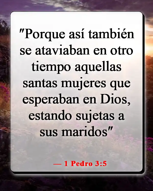 Versículo de la Biblia sobre una mujer que teme al Señor (1 Pedro 3:5)