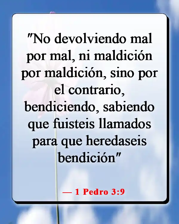 Versículos de la Biblia sobre el respeto por la vida humana (1 Pedro 3:9)