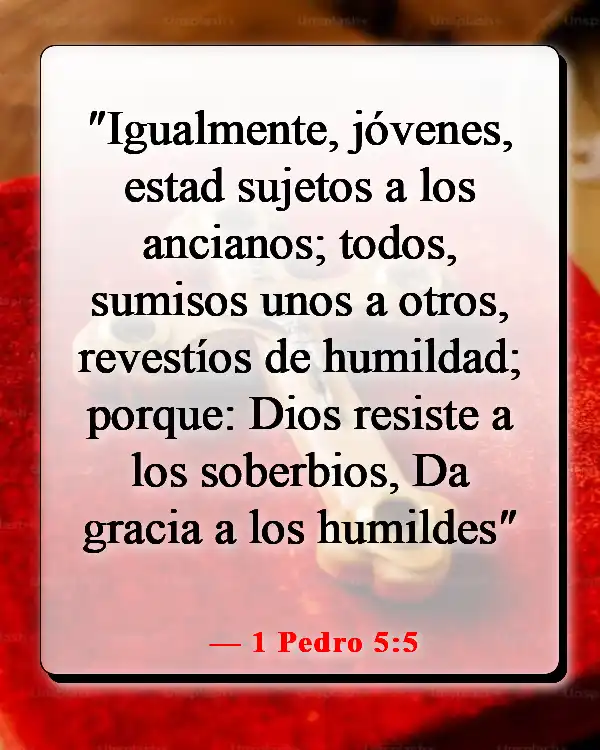 Versículo de la Biblia sobre la equidad y la igualdad (1 Pedro 5:5)