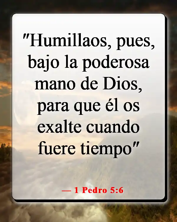 Versículo de la Biblia sobre la paciencia y el tiempo de Dios (1 Pedro 5:6)