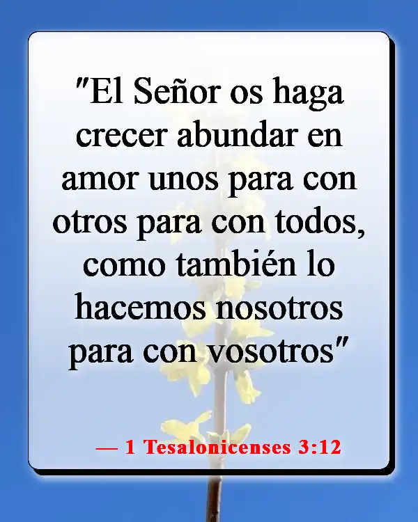 Versículos de la Biblia sobre la comunión con otros creyentes (1 Tesalonicenses 3:12)