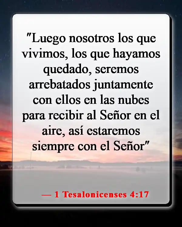 Versículos de la Biblia sobre el cielo y el infierno (1 Tesalonicenses 4:17)