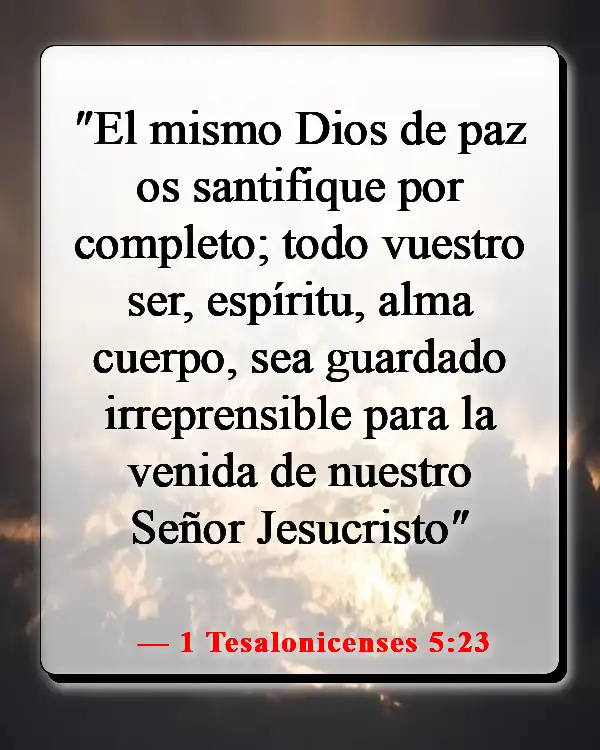 Versículo de la Biblia sobre encontrar paz en la muerte (1 Tesalonicenses 5:23)