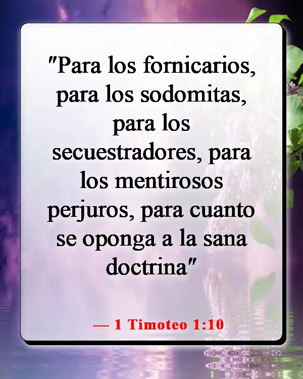 Versículos de la Biblia sobre los mentirosos yendo al infierno (1 Timoteo 1:10)