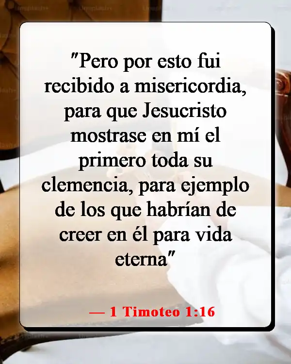 Versículo de la Biblia sobre la paciencia y el tiempo de Dios (1 Timoteo 1:16)