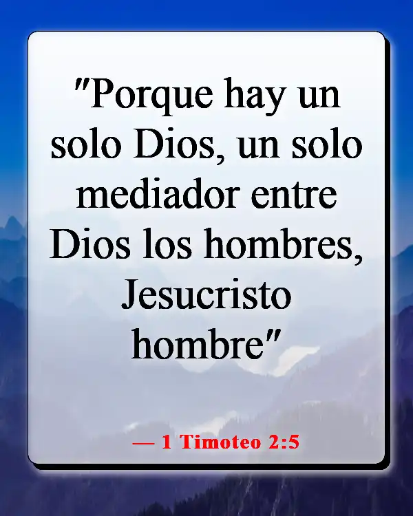 Versículo de la Biblia sobre orar en el nombre de Jesús (1 Timoteo 2:5)