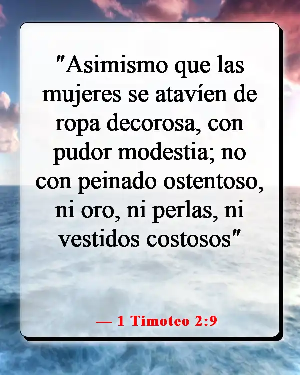 Versículos de la Biblia sobre exponer tu cuerpo (1 Timoteo 2:9)