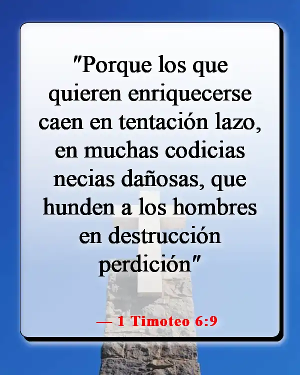 Versículos de la Biblia sobre el diablo disfrazado (1 Timoteo 6:9)