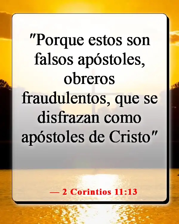 Versículos de la Biblia sobre el diablo disfrazado (2 Corintios 11:13)