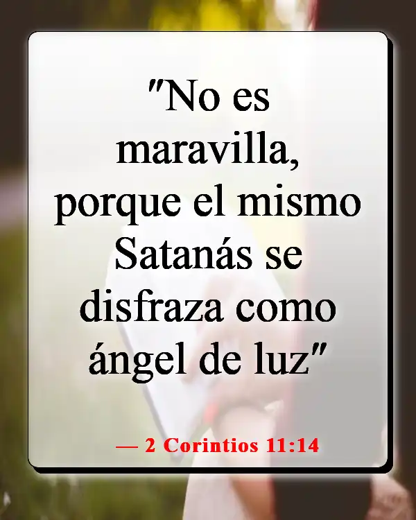 Versículos de la Biblia sobre el diablo disfrazado (2 Corintios 11:14)