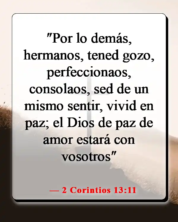 Versículos de la Biblia sobre enamorarse de Jesús (2 Corintios 13:11)