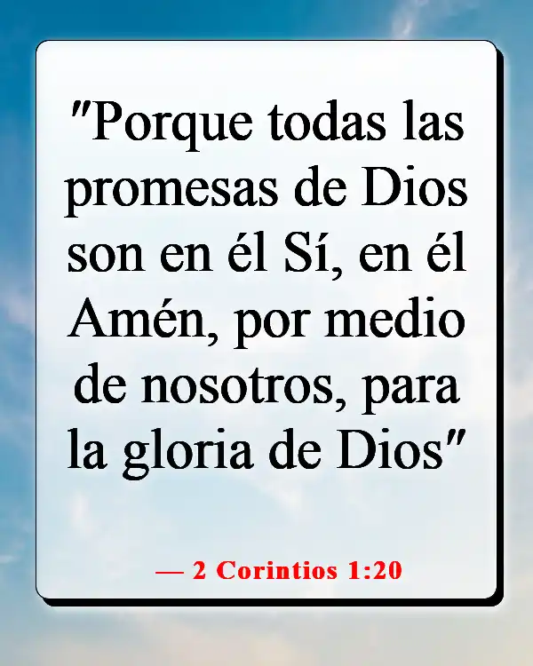 Versículos de la Biblia sobre Dios queriendo lo bueno para nosotros (2 Corintios 1:20)