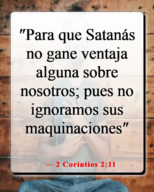 Versículos de la Biblia sobre el diablo disfrazado (2 Corintios 2:11)