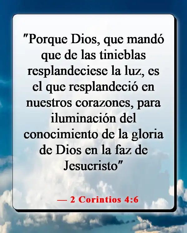 Versículos de la Biblia sobre Jesús siendo la luz (2 Corintios 4:6)