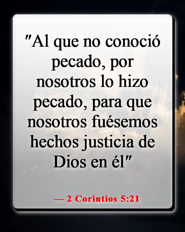 Versículos bíblicos sobre Dios salvándonos del infierno (2 Corintios 5:21)