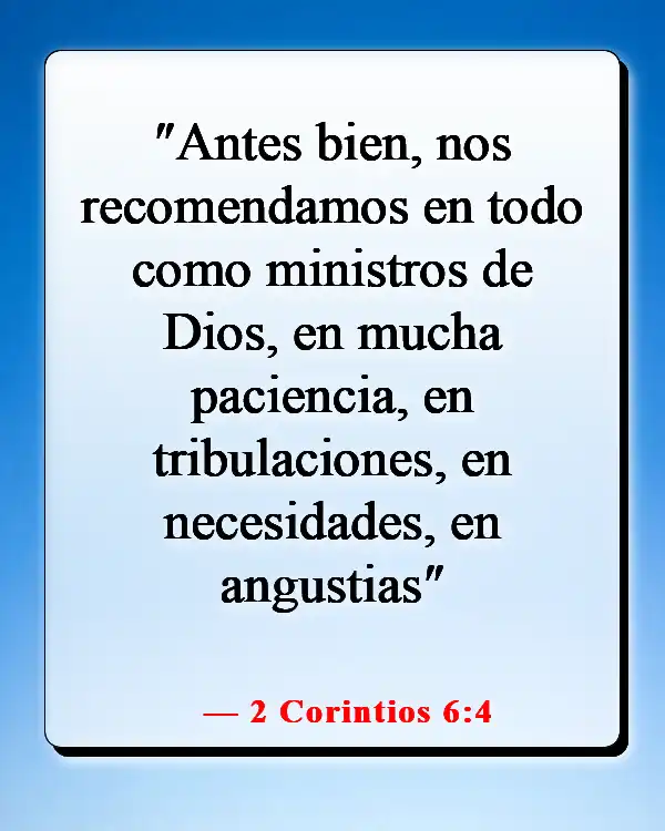 Versículo de la Biblia sobre la paciencia y el tiempo de Dios (2 Corintios 6:4)