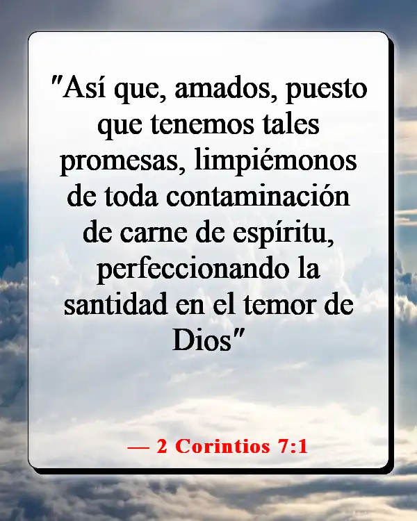 Versículo de la Biblia sobre una mujer que teme al Señor (2 Corintios 7:1)