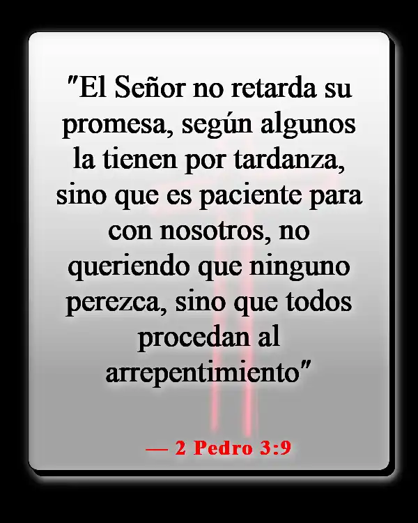 Versículos bíblicos sobre Dios salvándonos del infierno (2 Pedro 3:9)