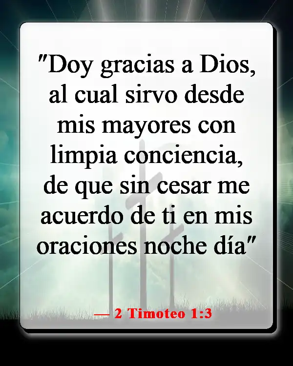 Versículos de la Biblia sobre escuchar tu conciencia (2 Timoteo 1:3)