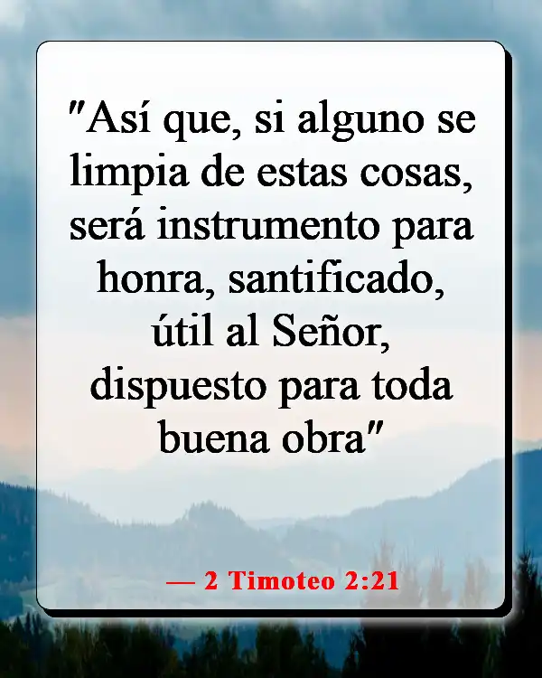 Versículos de la Biblia sobre ser diferente (2 Timoteo 2:21)