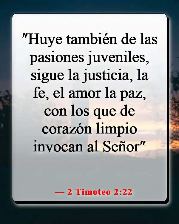 Versículo de la Biblia sobre hacer lo correcto cuando nadie está mirando (2 Timoteo 2:22)