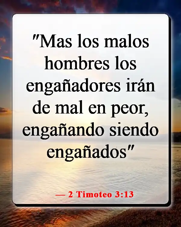 Versículos de la Biblia sobre el diablo disfrazado (2 Timoteo 3:13)