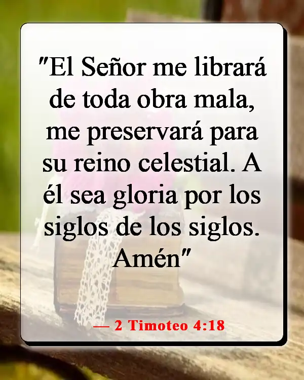 Versículos de la Biblia sobre el cielo y el infierno (2 Timoteo 4:18)