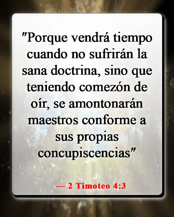 Versículos de la Biblia sobre el diablo disfrazado (2 Timoteo 4:3)