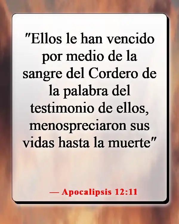 Versículos de la Biblia sobre la victoria en Jesús (Apocalipsis 12:11)