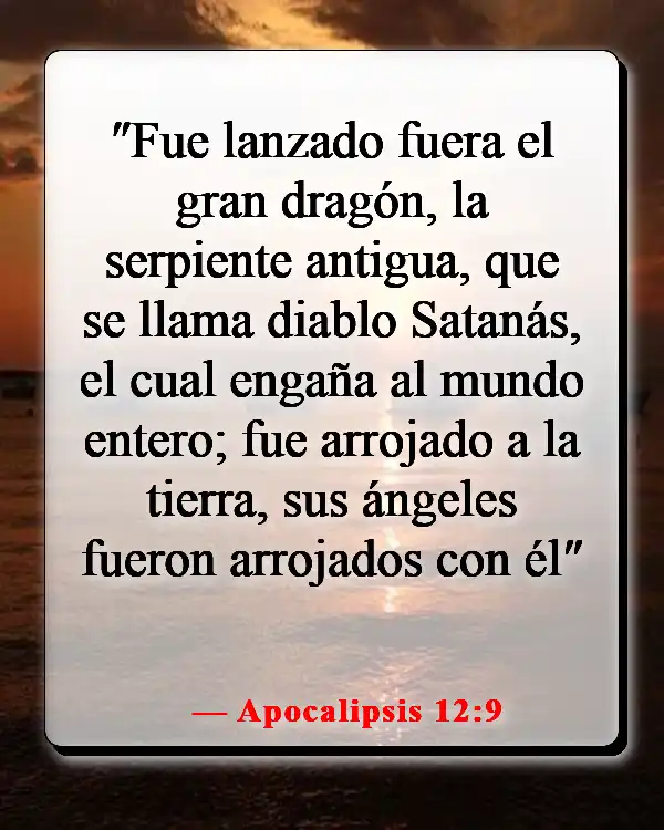 Versículos de la Biblia sobre el cielo y el infierno (Apocalipsis 12:9)