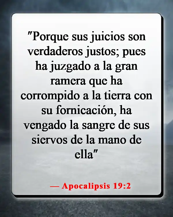 Versículos bíblicos sobre la fornicación espiritual (Apocalipsis 19:2)