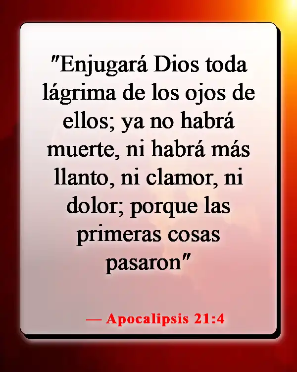 Versículos bíblicos sobre Dios salvándonos del infierno (Apocalipsis 21:4)