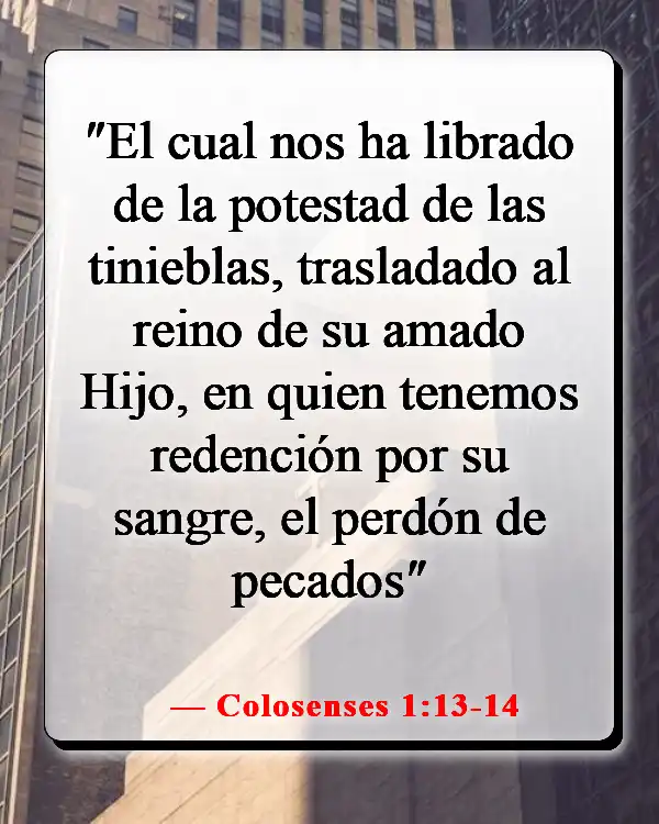 Versículos bíblicos sobre Dios salvándonos del infierno (Colosenses 1:13-14)