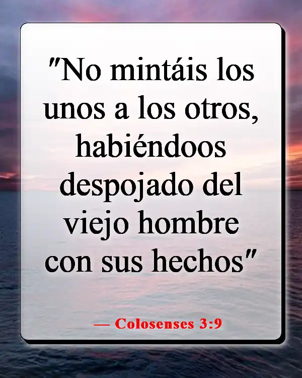 Versículos de la Biblia sobre el chisme y la calumnia (Colosenses 3:9)