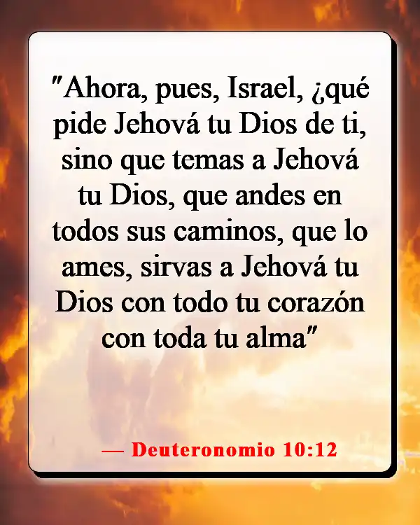 Versículos de la Biblia sobre caminar (Deuteronomio 10:12)