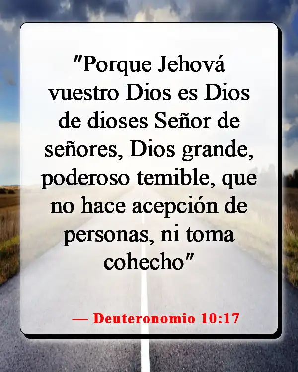 Versículo de la Biblia sobre la equidad y la igualdad (Deuteronomio 10:17)