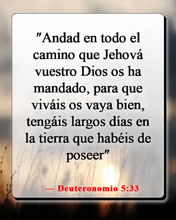 Versículos de la Biblia sobre caminar (Deuteronomio 5:33)